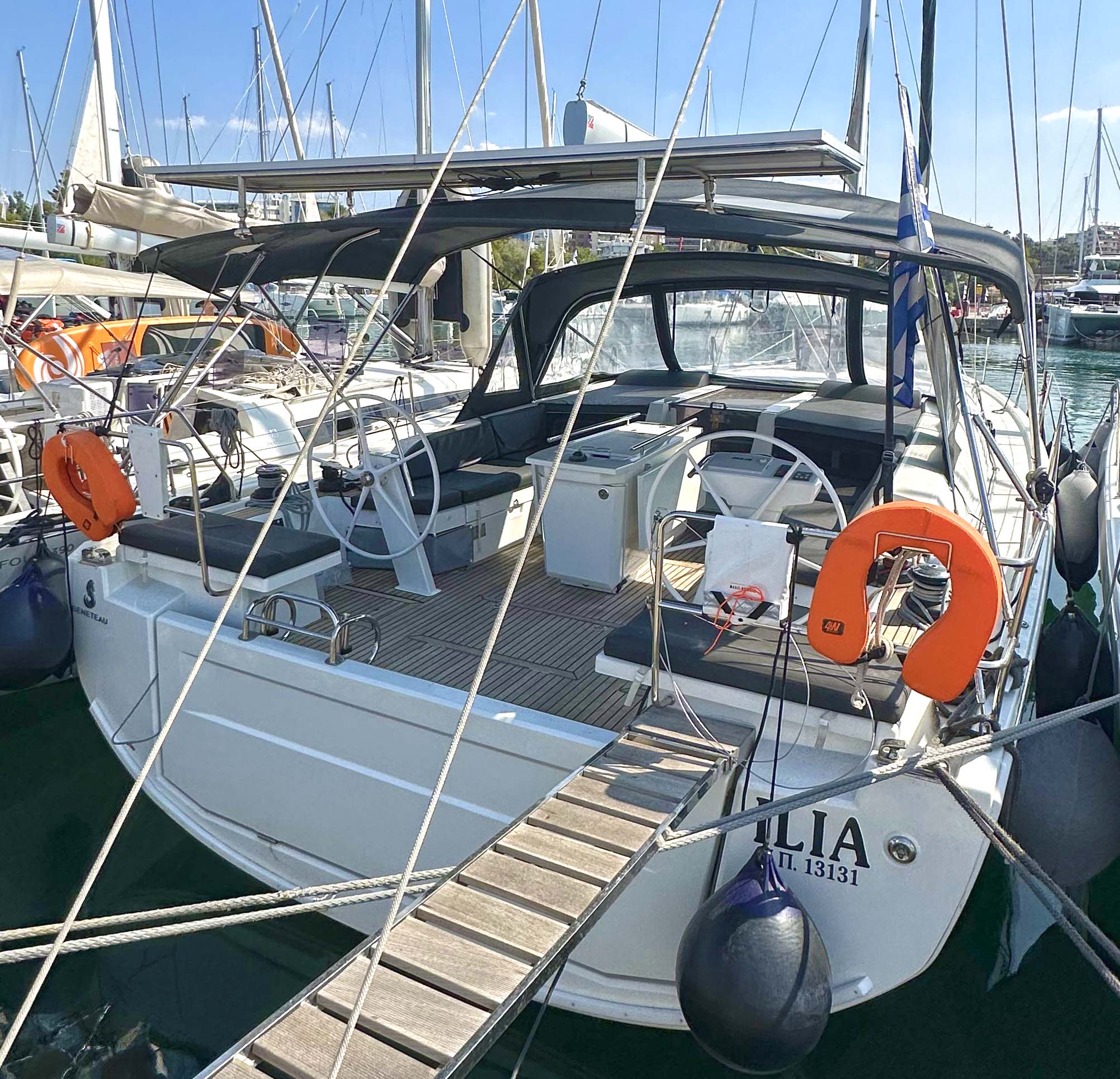 2022 Oceanis 46.1 'ILIA', available for bareboat charter in Greece