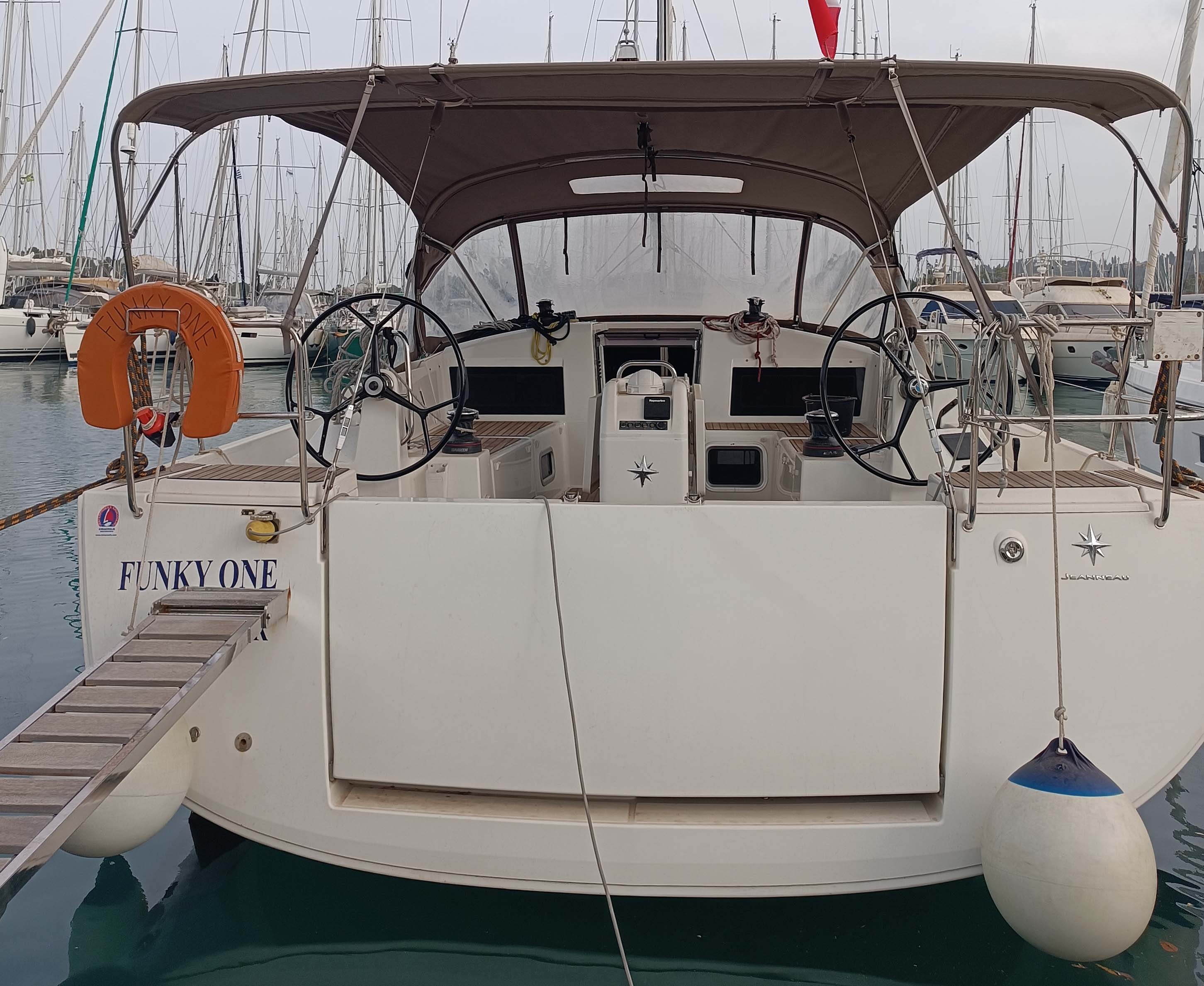2020 Sun Odyssey 440 'FUNKY ONE', available for bareboat charter in Greece