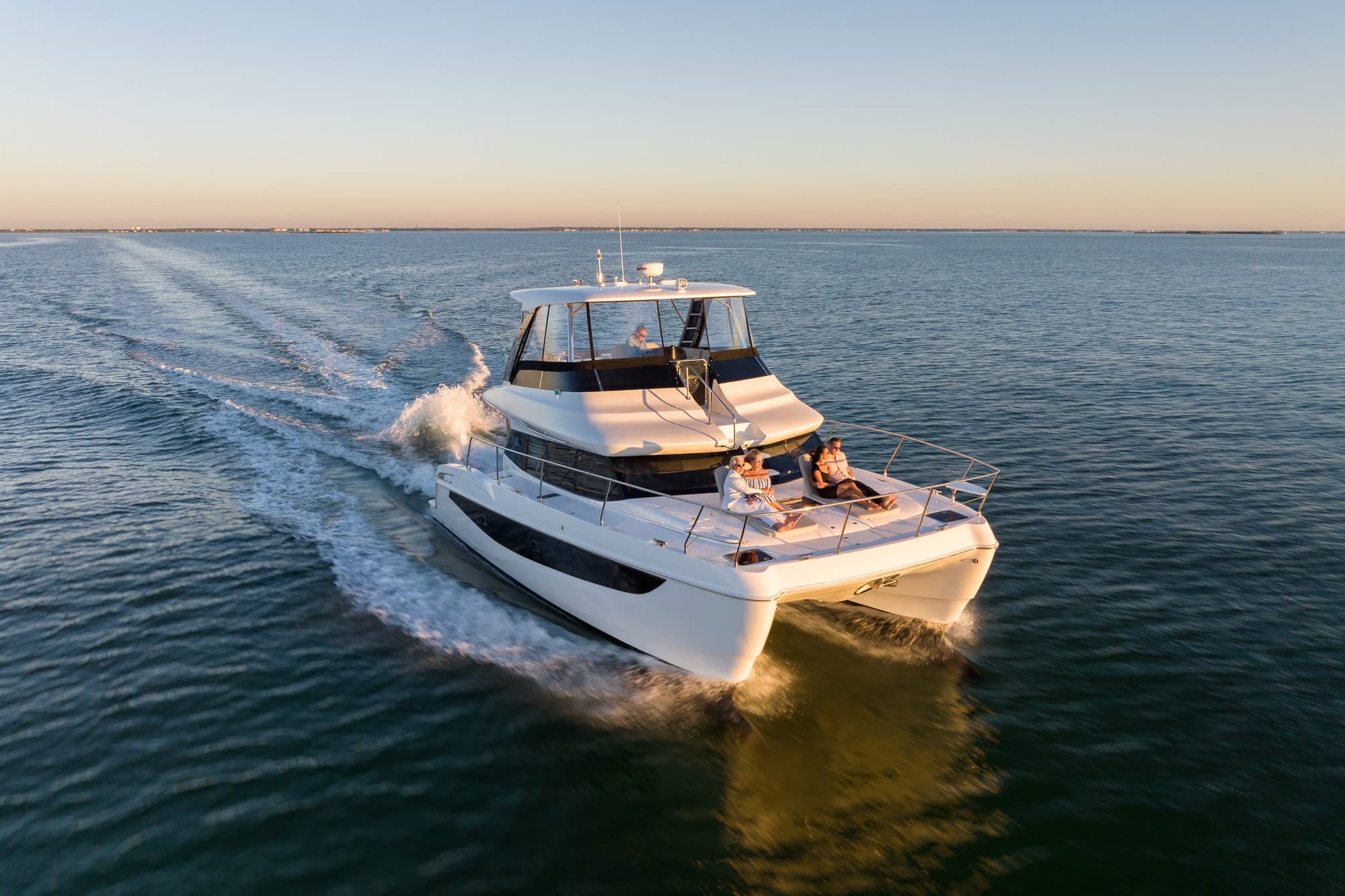 THIS IS IT, a 2023 Aquila 42 available for charter in the Abaco Bahamas.
