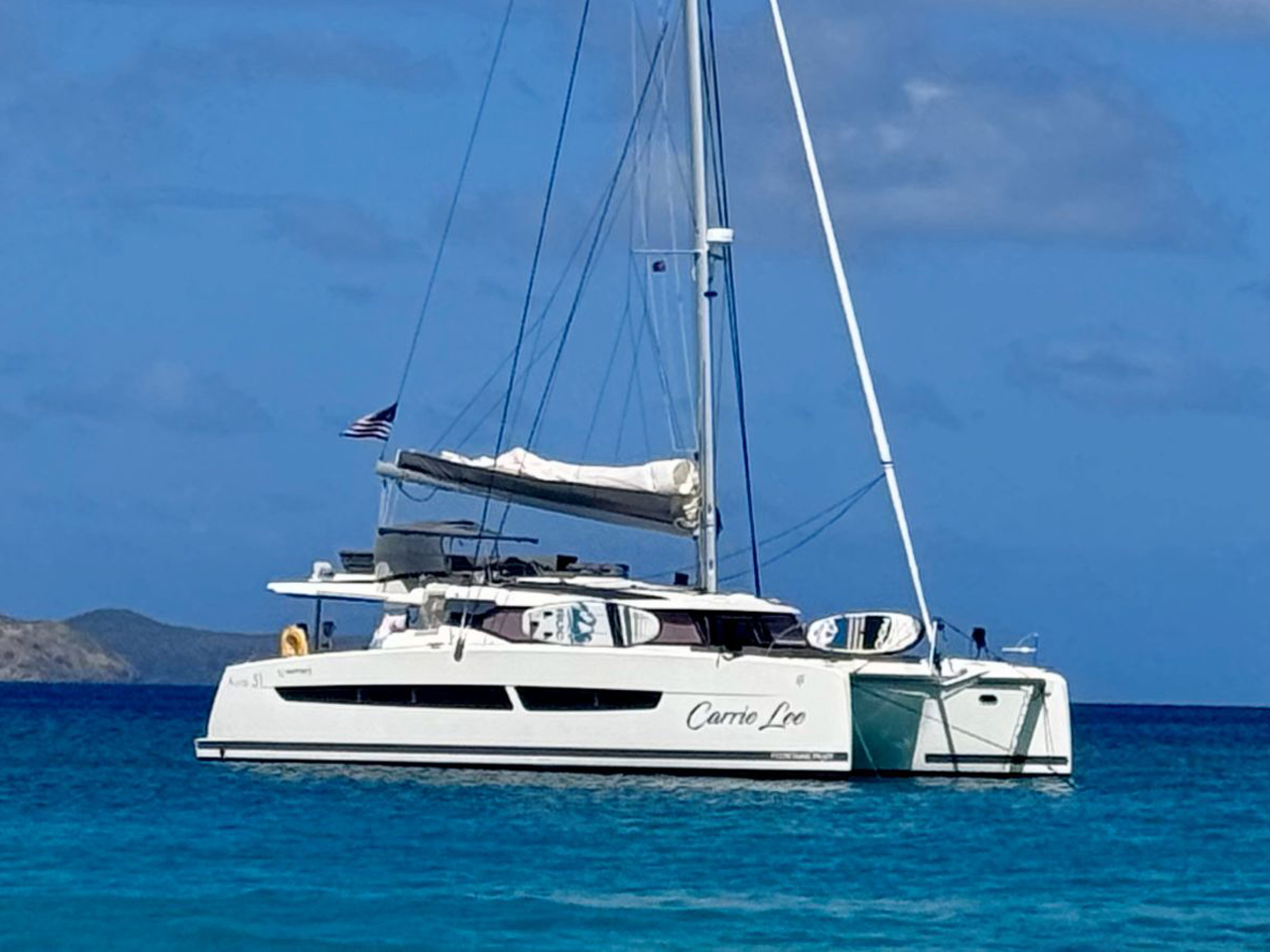 CARRIE LEE, a 2023 Fountaine Pajot Aura 51 available for charter in the British Virgin Islands.
