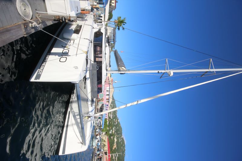 FIYOLO, a 2022 Fountaine Pajot Elba 45 available for charter in the US Virgin Islands.