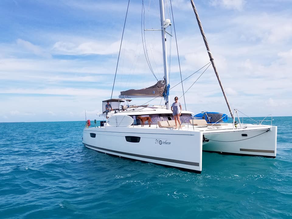 NOWHERE, a 2018 Fountaine Pajot Saba 50 Quintet available for charter in Belize.