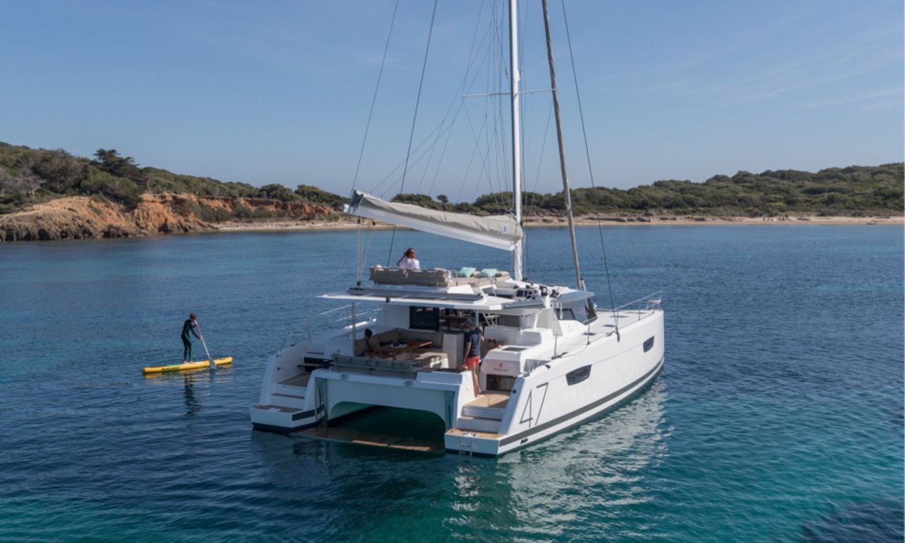 IMPOSSIBLE DREAM, 2021 Fountaine Pajot Saona 47 Maestro, Abaco Bahamas