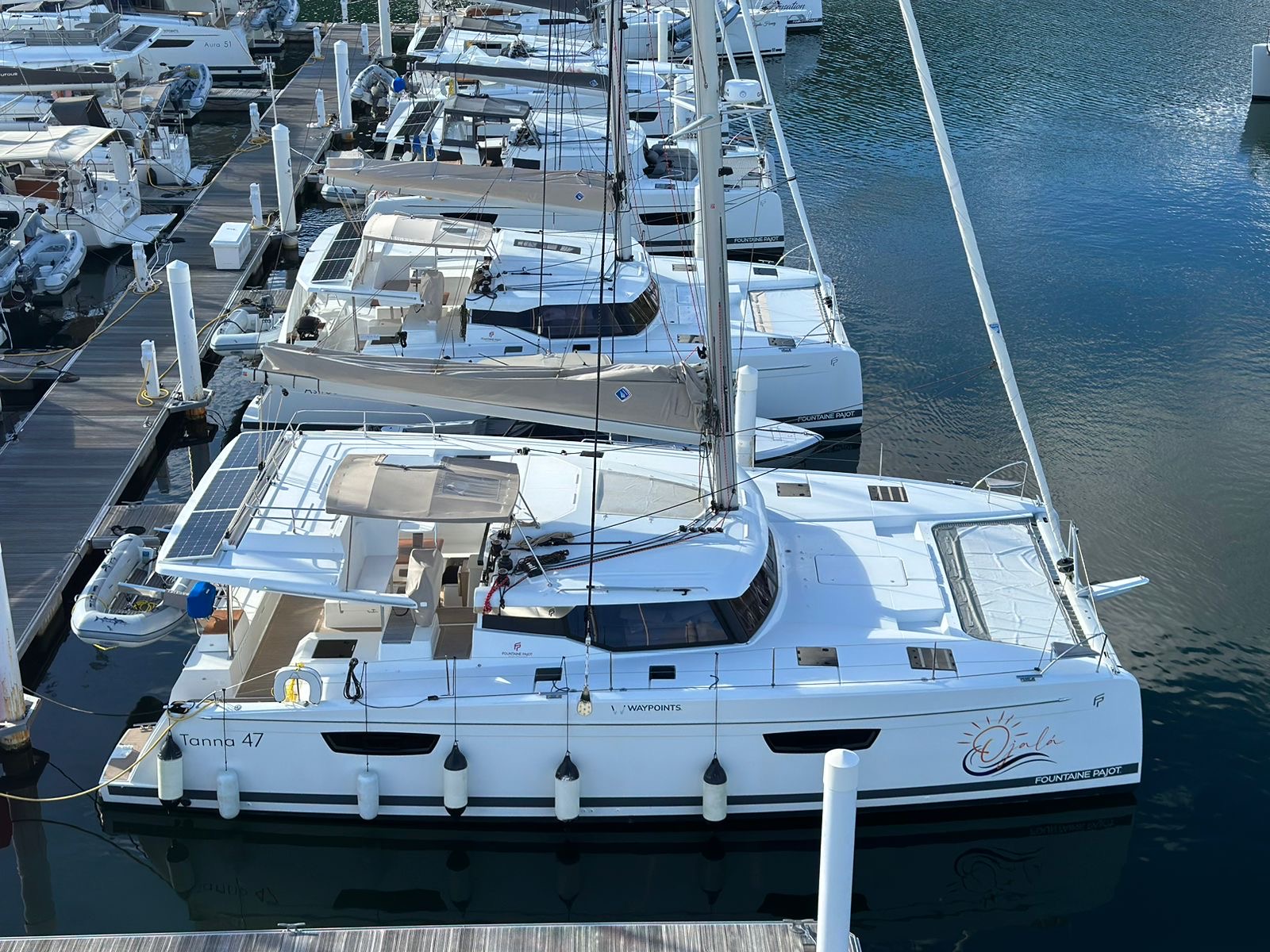 OJALA, a 2021 Fountaine Pajot Tanna 47 available for charter in the US Virgin Islands.