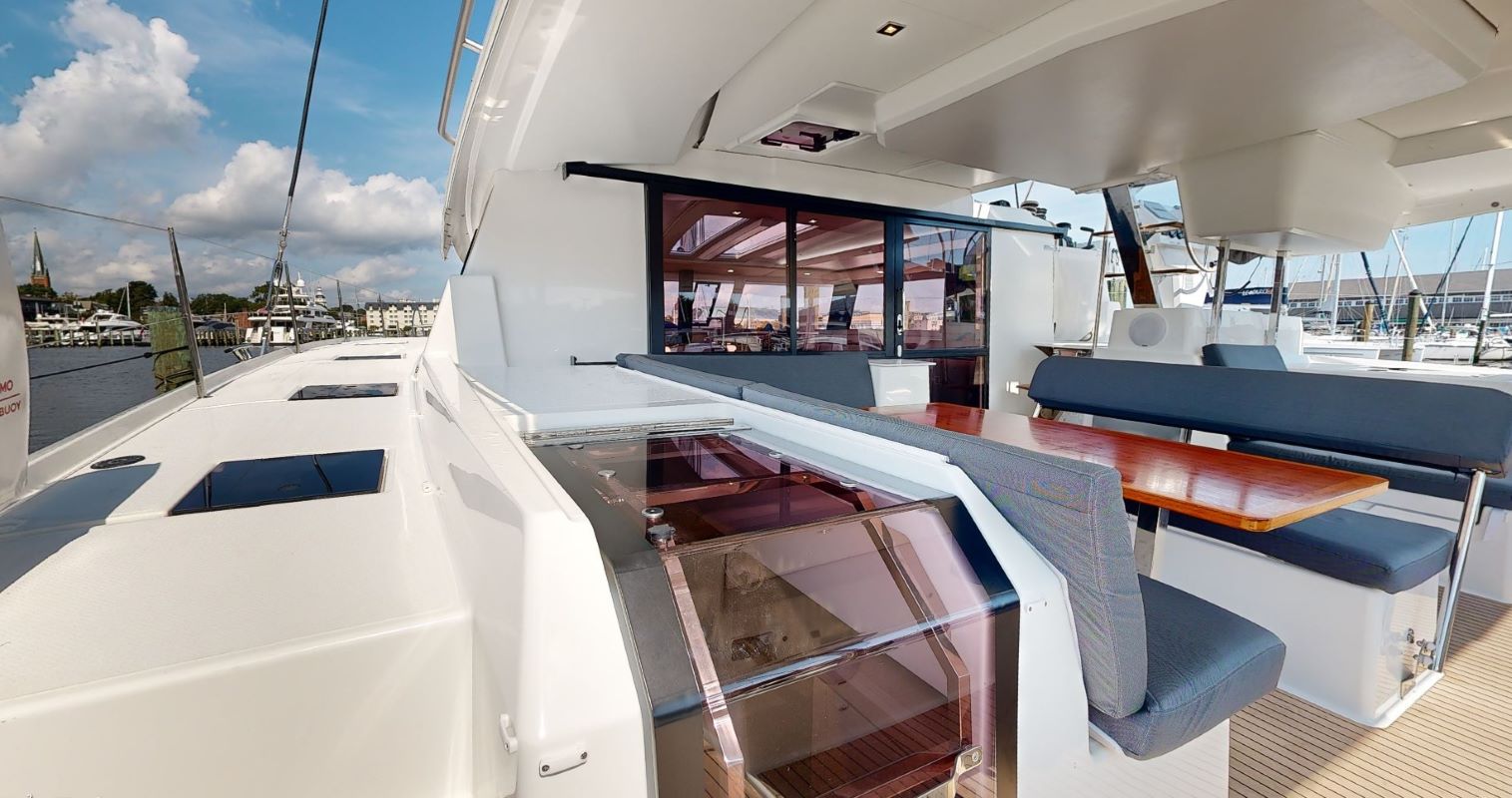 DRAGONFLY, a 2023 Fountaine Pajot Tanna 47 available for charter in the British Virgin Islands.