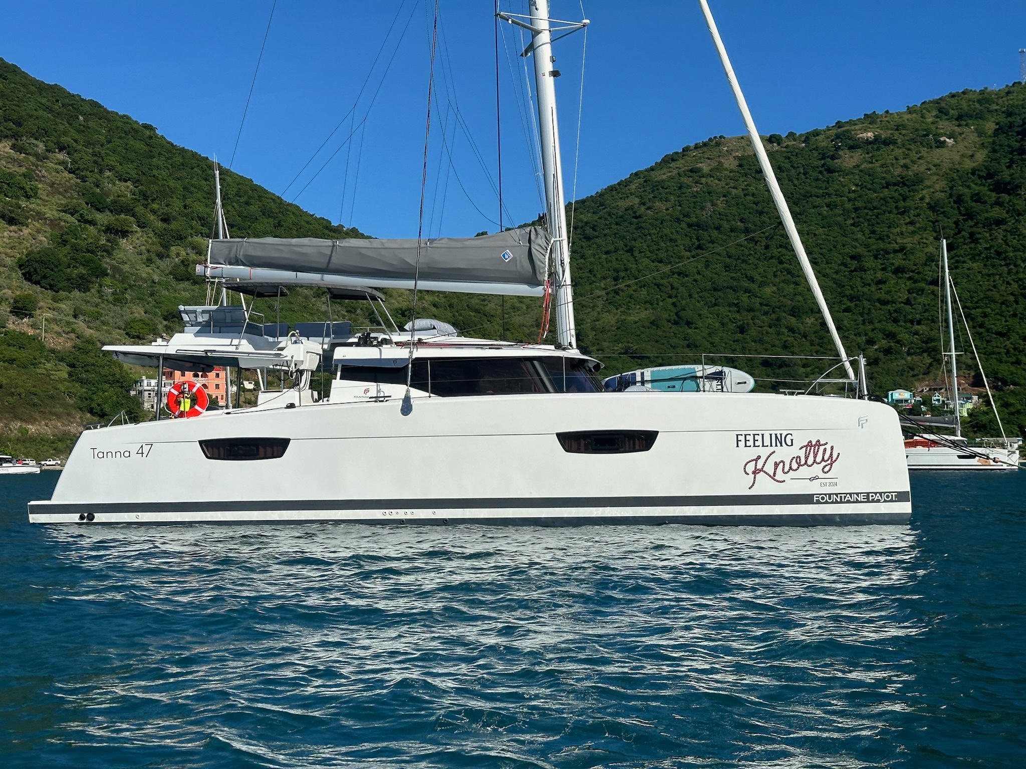 2024 Fountaine Pajot Tanna 47 'FEELING KNOTTY', available for bareboat charter in US Virgin Islands