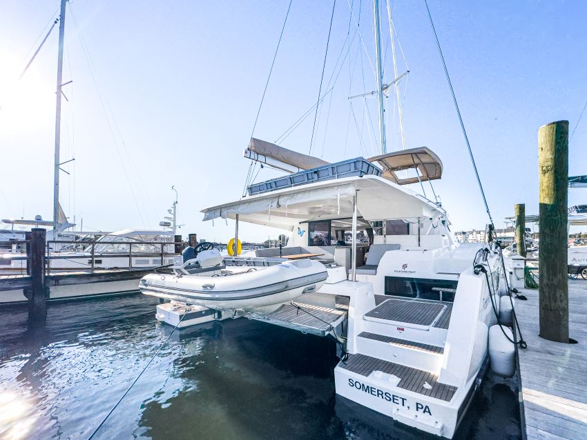 LA BELLA VITA, a 2024 Fountaine Pajot Tanna 47 Maestro available for charter in the British Virgin Islands.