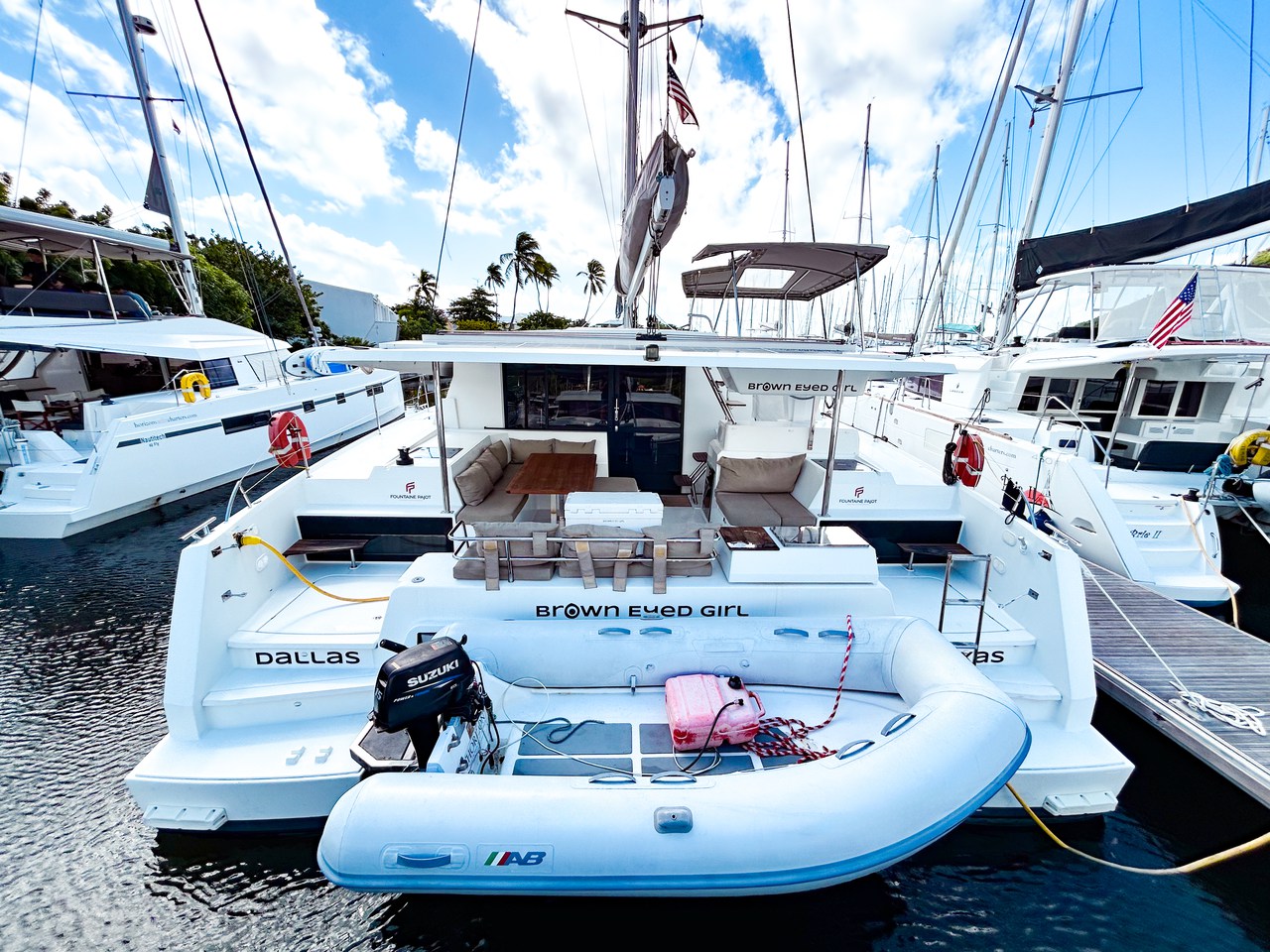 BROWN EYED GIRL, a 2019 Fountaine Pajot Astrea 42 available for charter in the British Virgin Islands.