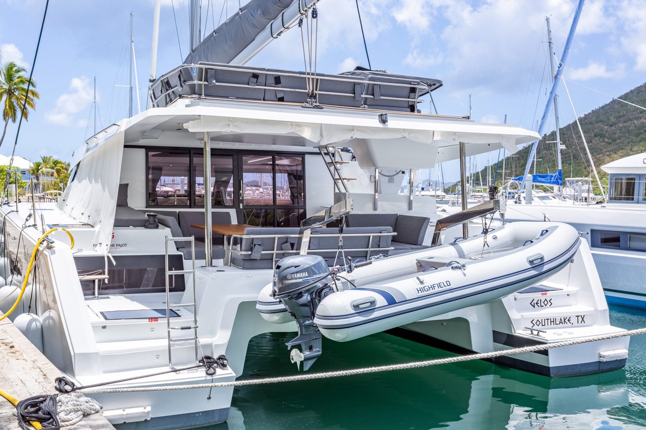 2021 Fountaine Pajot Elba 45 'GELOS', available for bareboat charter in British Virgin Islands