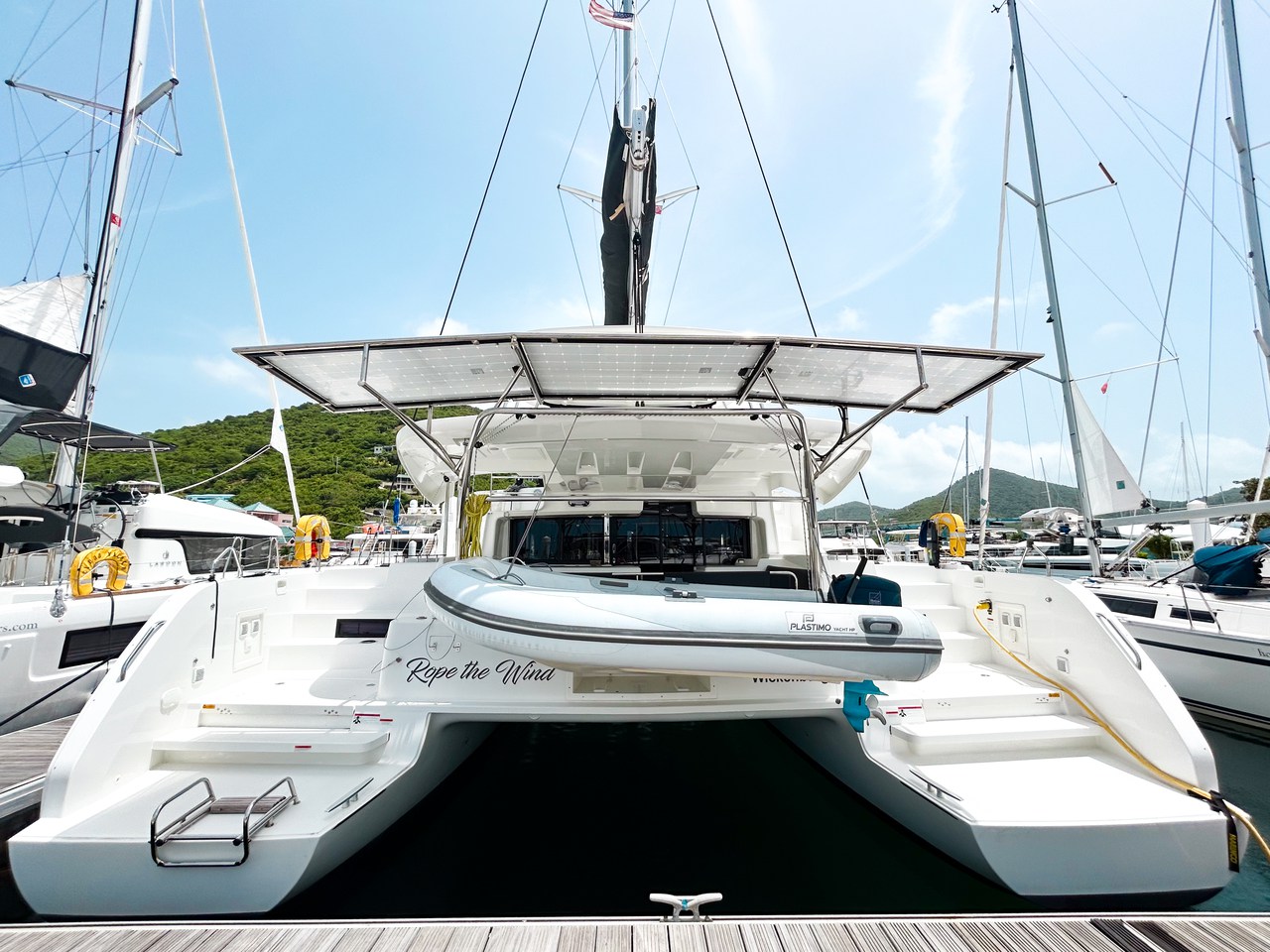 ROPE THE WIND, a 2023 Lagoon 46 available for charter in the British Virgin Islands.