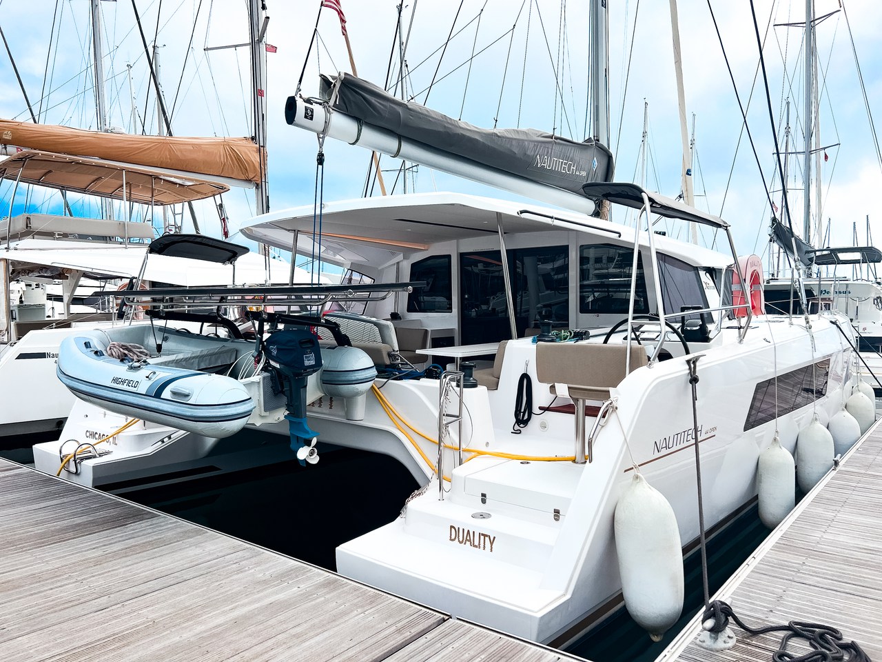 DUALITY II, a 2023 Nautitech 44 available for charter in the British Virgin Islands.