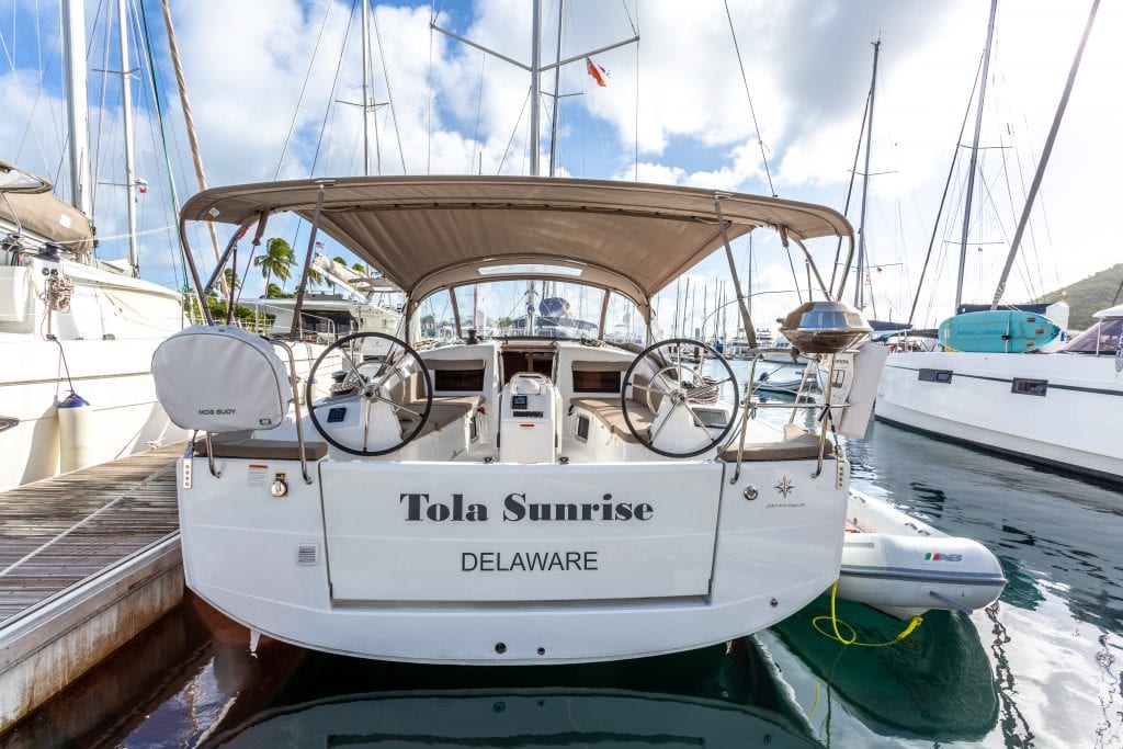 TOLA SUNRISE, a 2020 Sun Odyssey 410 available for charter in the British Virgin Islands.