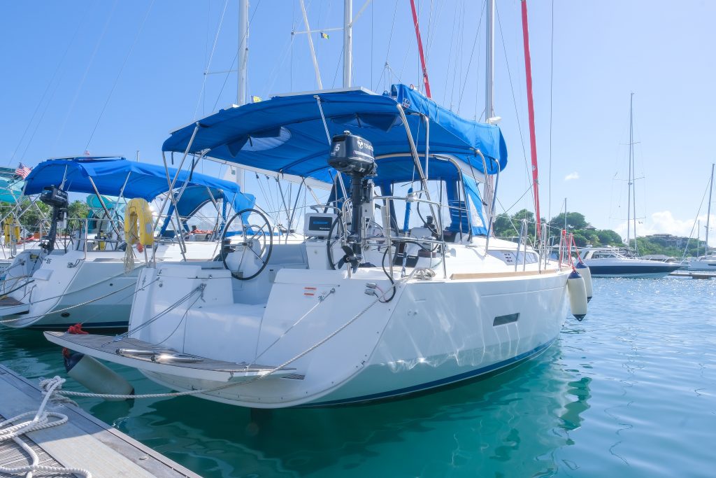 MAKIN MEMORIES, a 2018 Sun Odyssey 419 available for charter in St. Vincent and the Grenadines.