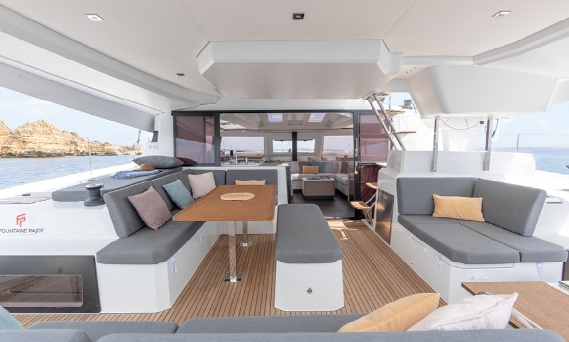 DAISY DOG, 2023 Fountaine Pajot Elba 45, Exuma Bahamas