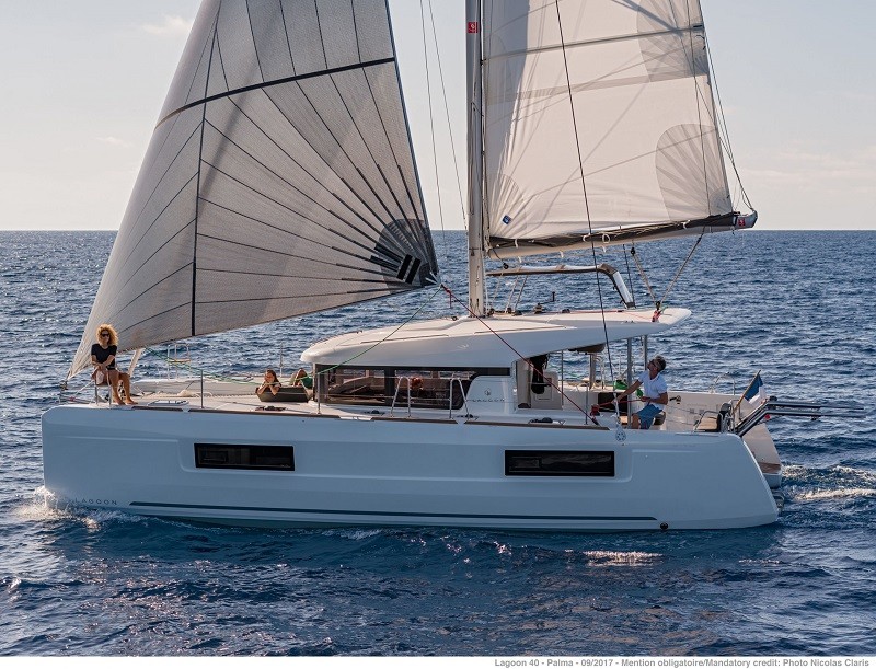 MOPY III, a 2022 Lagoon 40 available for charter in St. Martin, Anguilla & St. Barts.