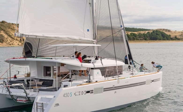 WAZODEZIL, a 2020 Lagoon 450 S available for charter in the Abaco Bahamas.
