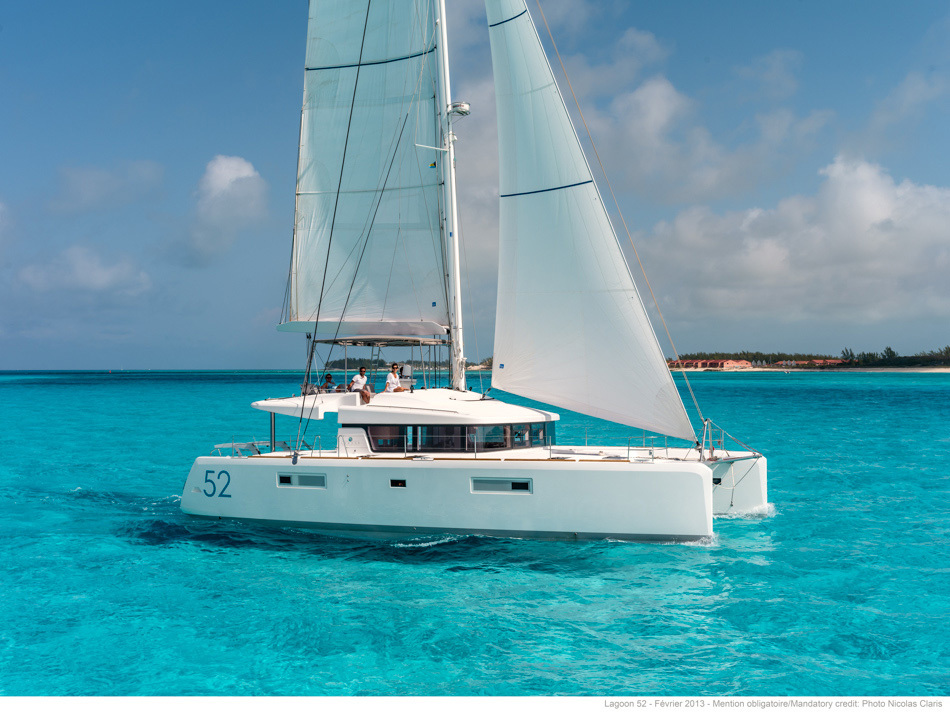 BORNEO, a 2019 Lagoon 52 F available for charter in Tahiti.