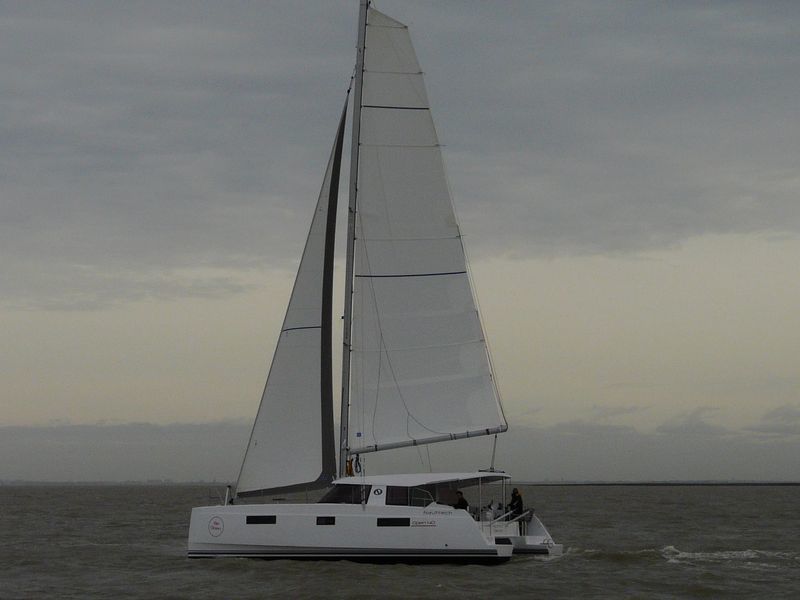 KRIBI, a 2022 Nautitech 40 Open available for charter in St. Martin, Anguilla & St. Barts.