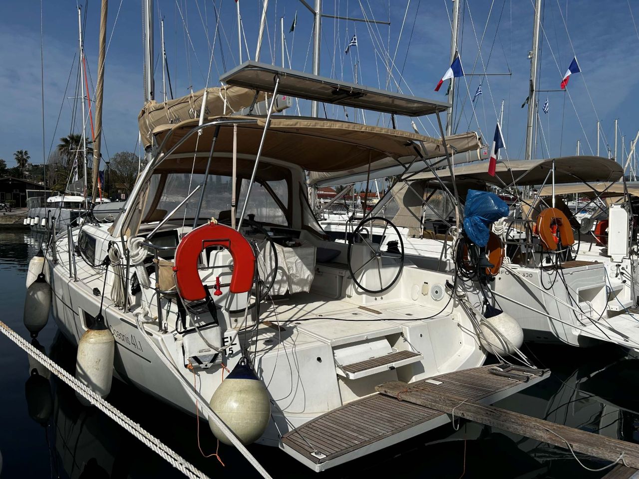 KESTREL, a 2019 Oceanis 41.1 available for charter in Greece.