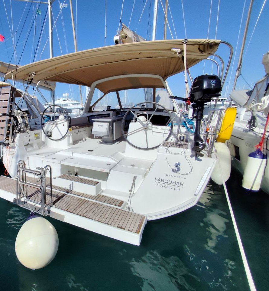 FARQUHAR, a 2018 Oceanis 48 available for charter in Greece.