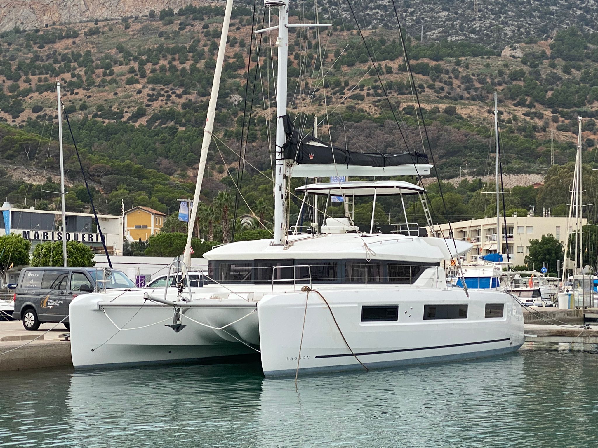 MOONDANCE, a 2024 Lagoon 51 OW available for charter in the British Virgin Islands.