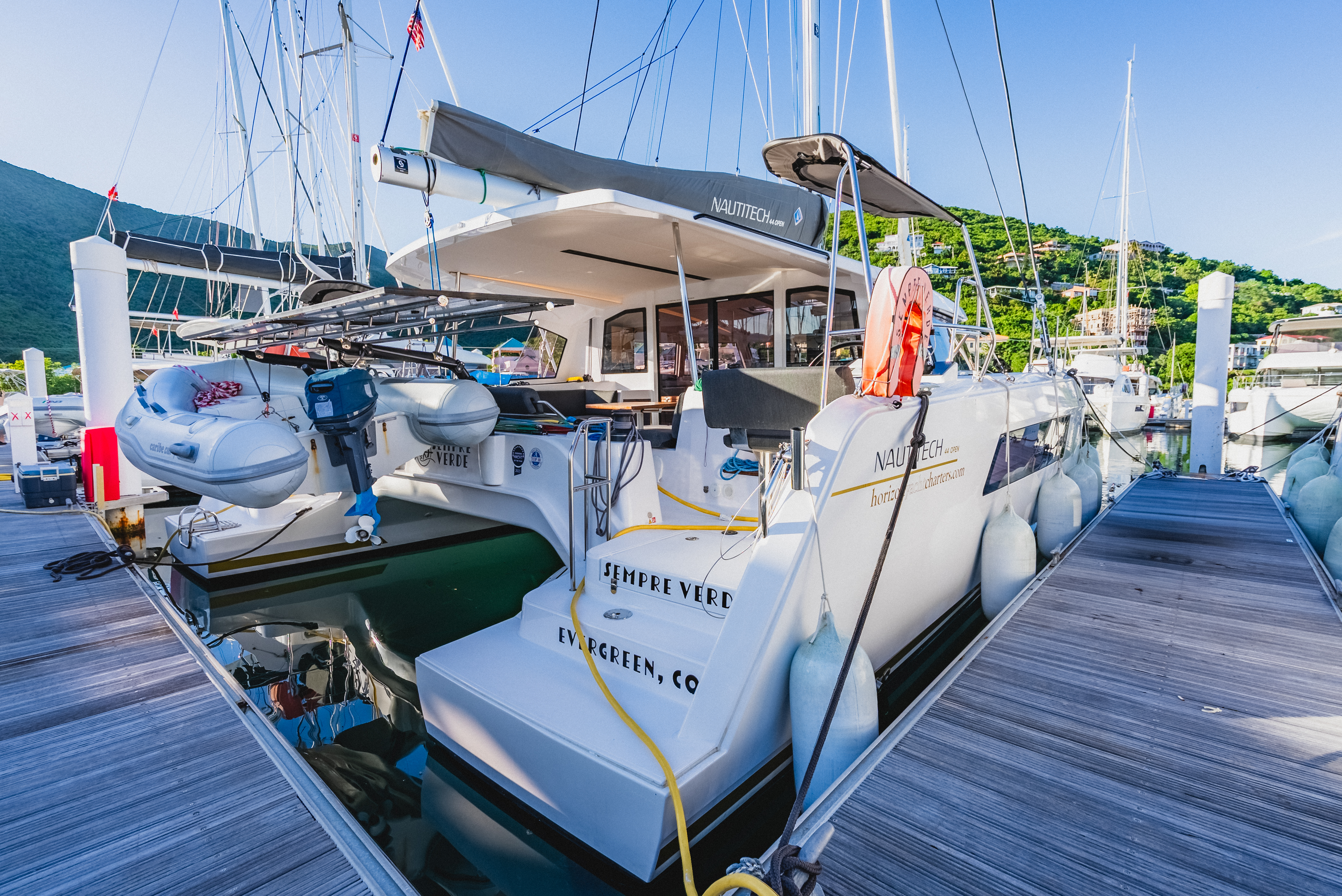 2024 Nautitech 44 Open 'SEMPREVERDE', available for bareboat charter in British Virgin Islands