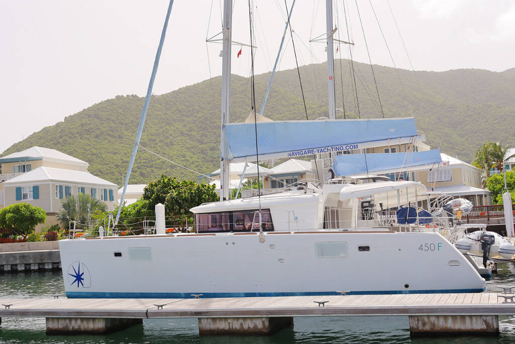 2018 Lagoon 450 F 'MOËT', available for bareboat charter in British Virgin Islands