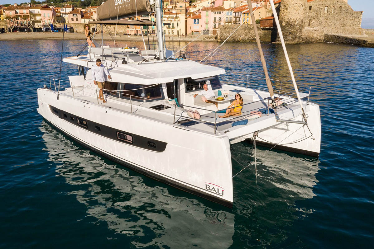 THOBABEN, a 2026 Bali 4.6 available for charter in the Abaco Bahamas.