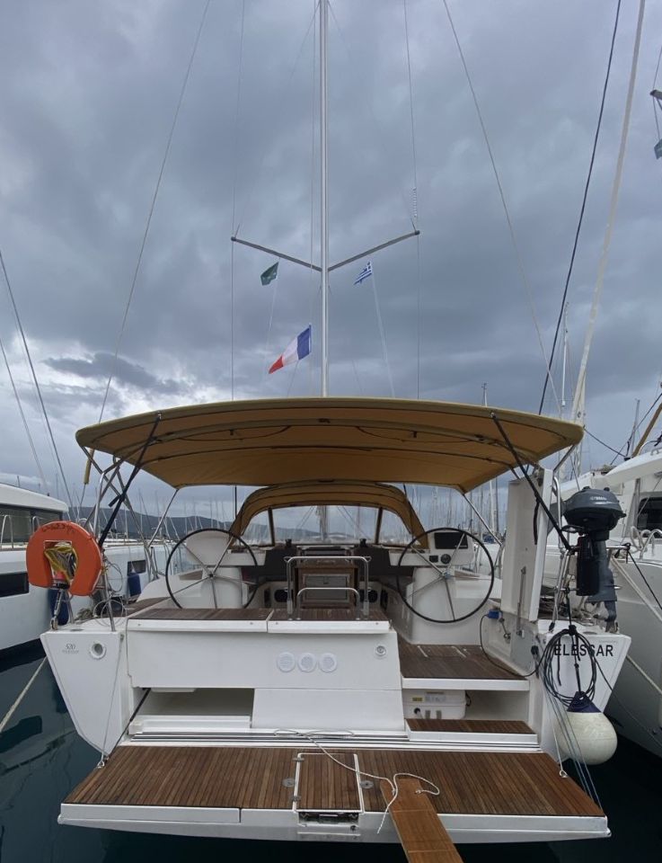 ELESSAR, a 2020 Dufour 520 GL available for charter in Greece.
