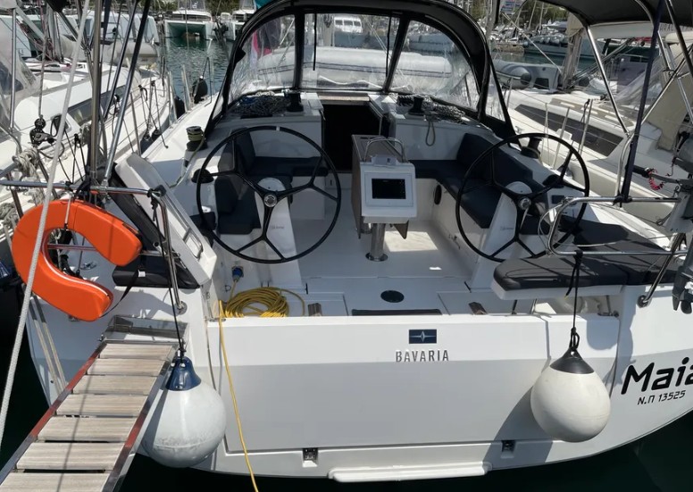 MAIA, a 2024 Bavaria C42 available for charter in Greece.