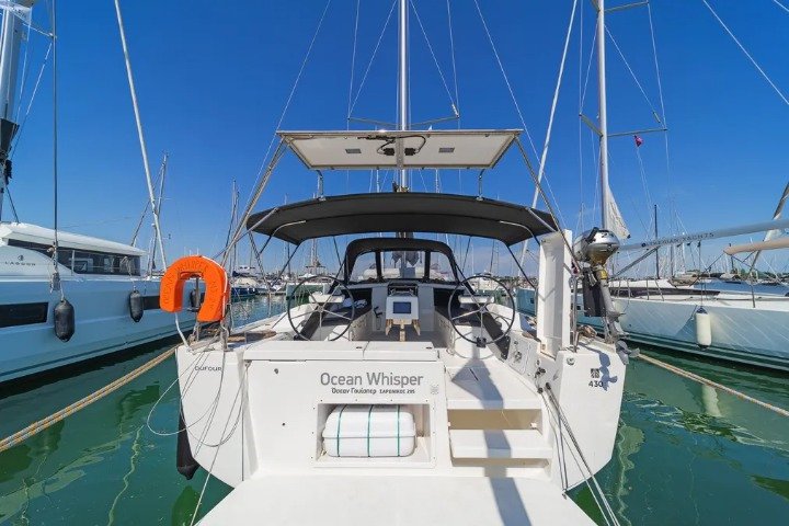 OCEAN WHISPER, a 2020 Dufour 430 available for charter in Greece.