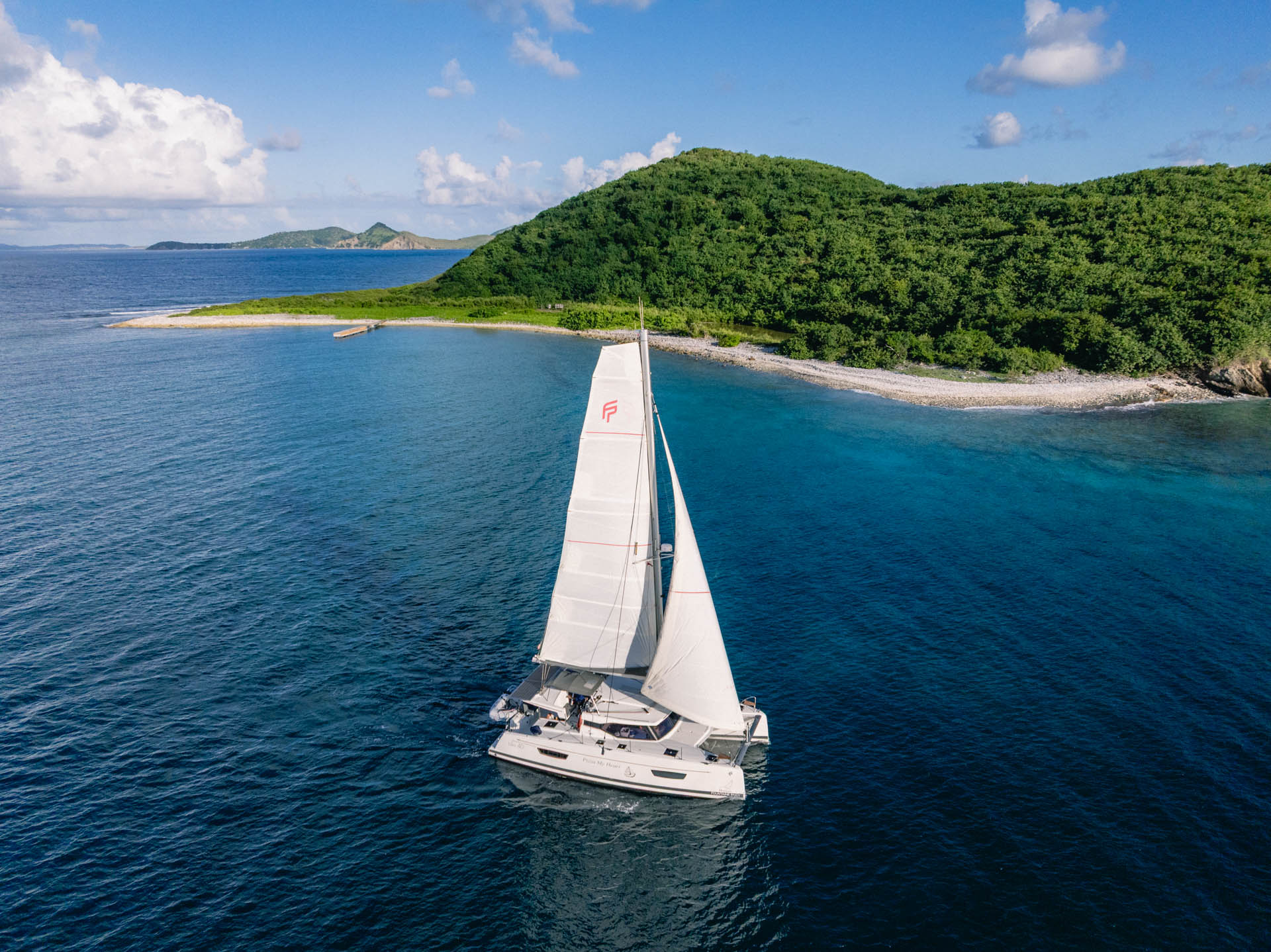 PIZZA MY HEART, 2023 Fountaine Pajot Isla 40, British Virgin Islands