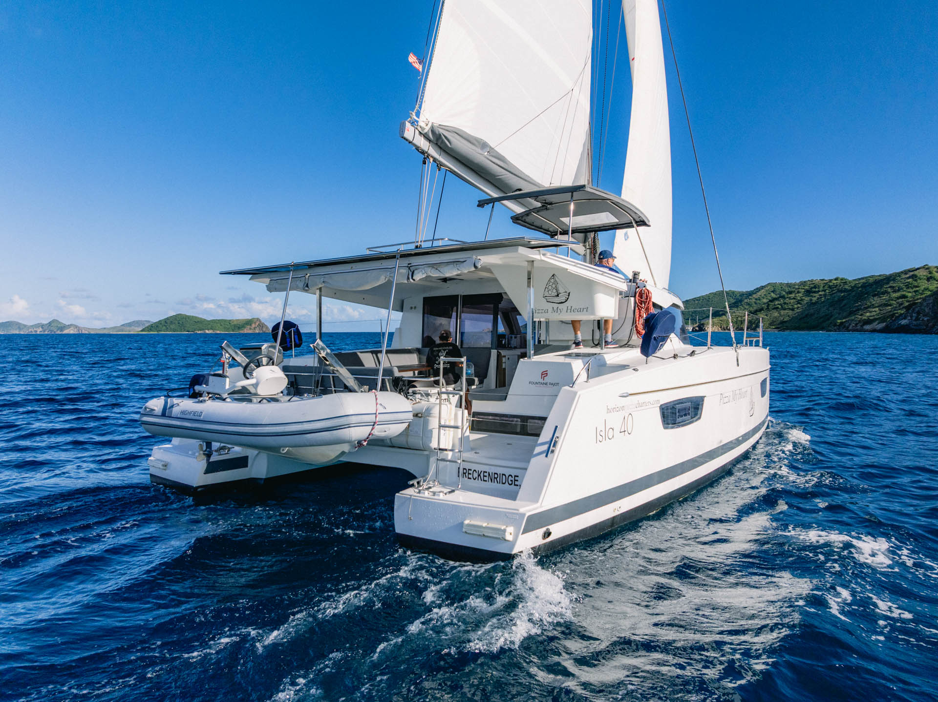 PIZZA MY HEART, 2023 Fountaine Pajot Isla 40, British Virgin Islands