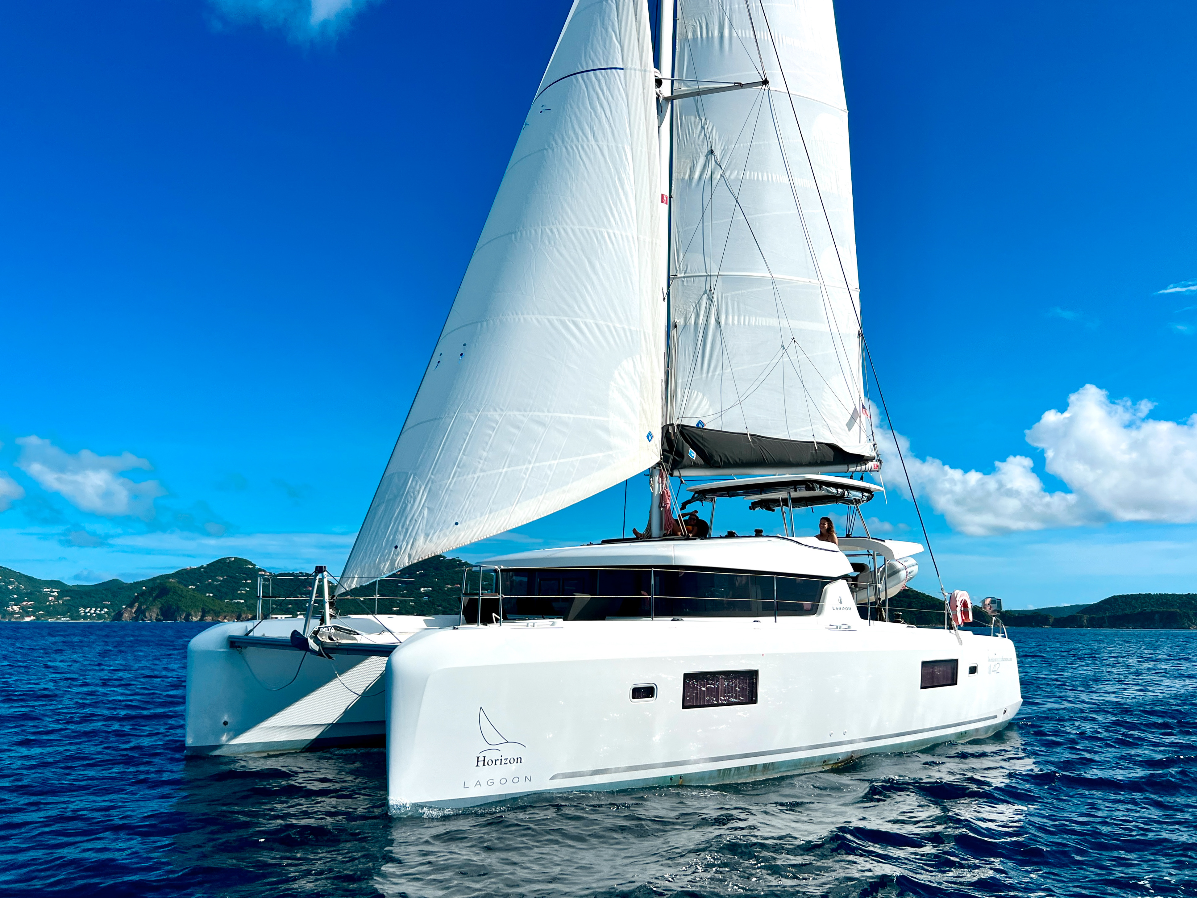 2023 Lagoon 42 OW 'WANDERLUST', available for bareboat charter in British Virgin Islands