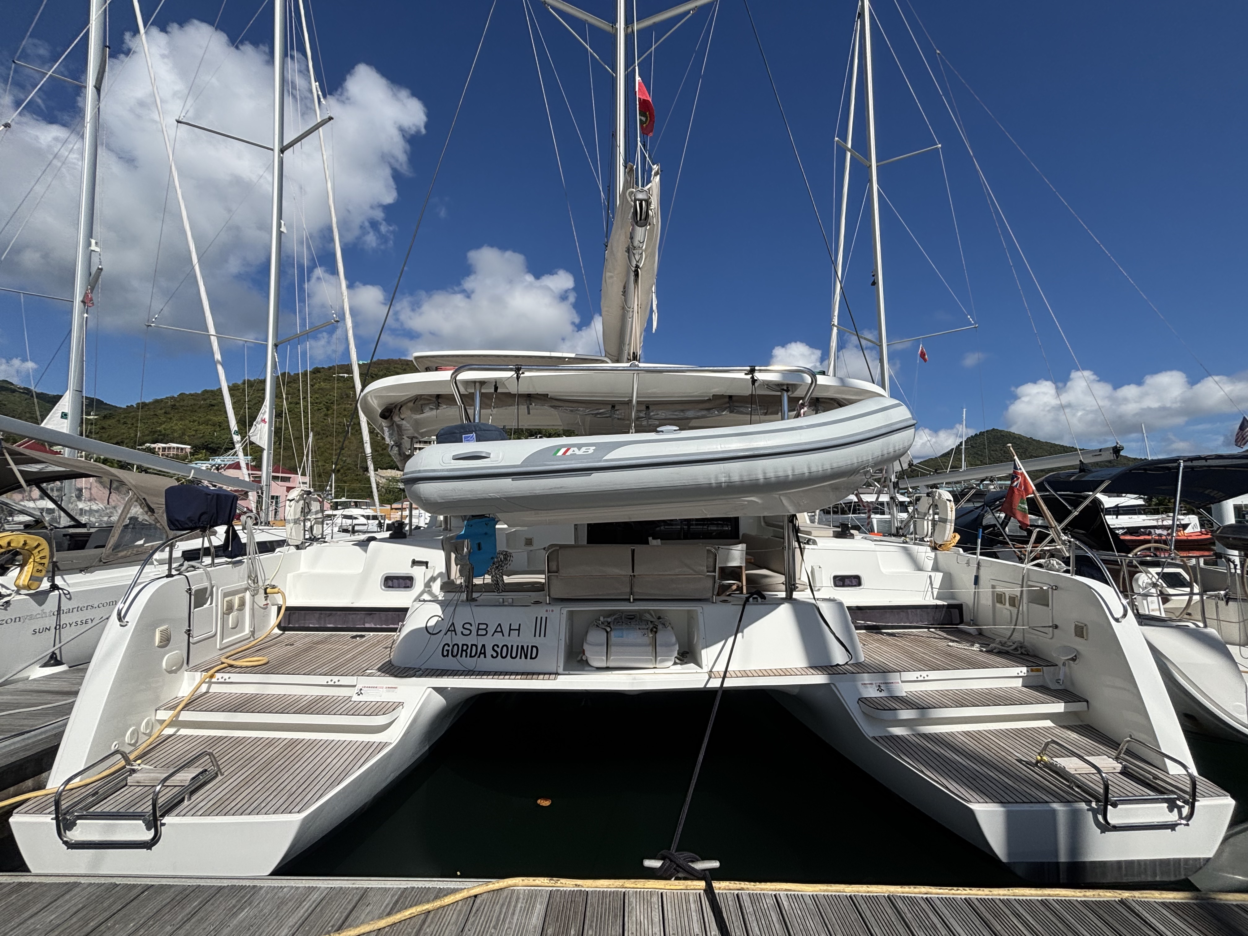CASBAH III, a 2022 Lagoon 42 OW available for charter in the British Virgin Islands.