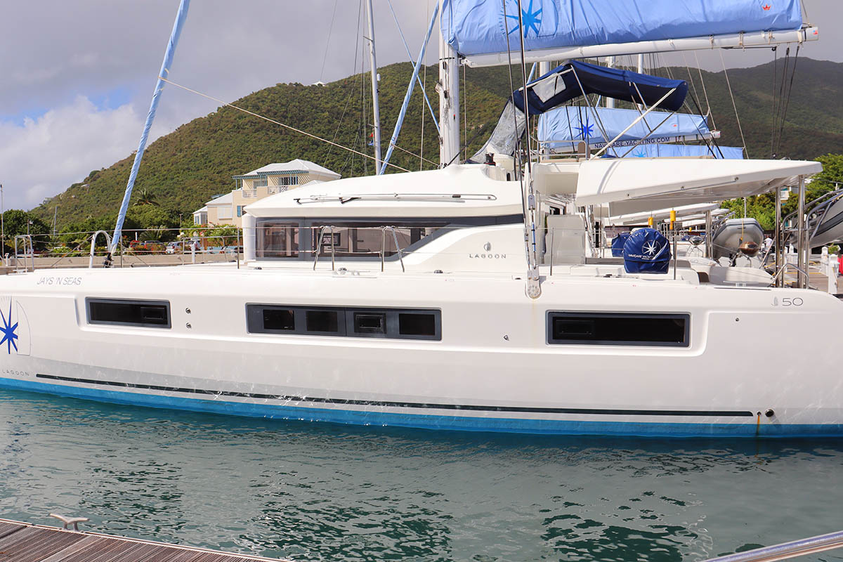 JAYS 'N SEAS, a 2023 Lagoon 50 available for charter in the British Virgin Islands.