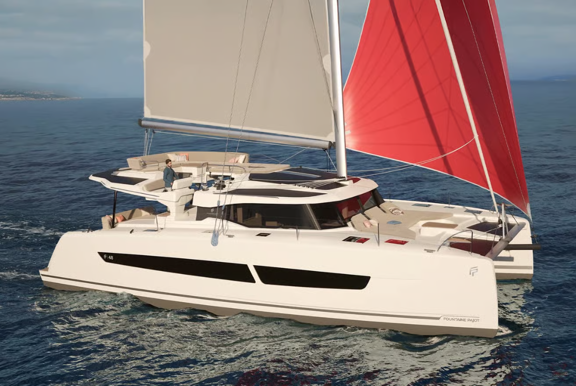 LONG LAYOVER, a 2026 Fountaine Pajot FP 48 Quintet 5 available for charter in the US Virgin Islands.