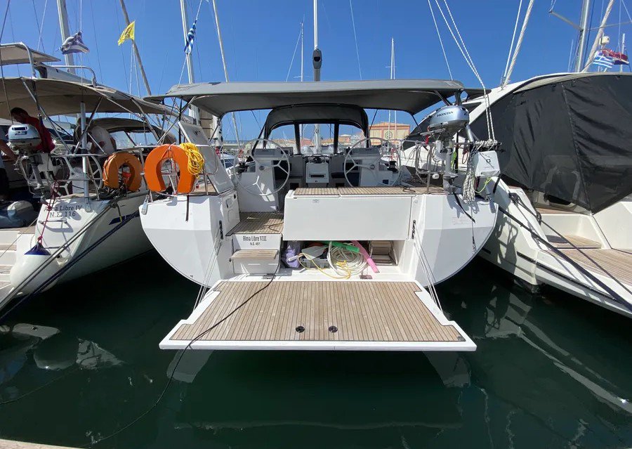 ALMA LIBRE VIII, a 2022 Bavaria C45 Holiday available for charter in Greece.