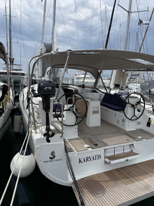 KARYATIS, a 2024 Oceanis 37.1 available for charter in Greece.