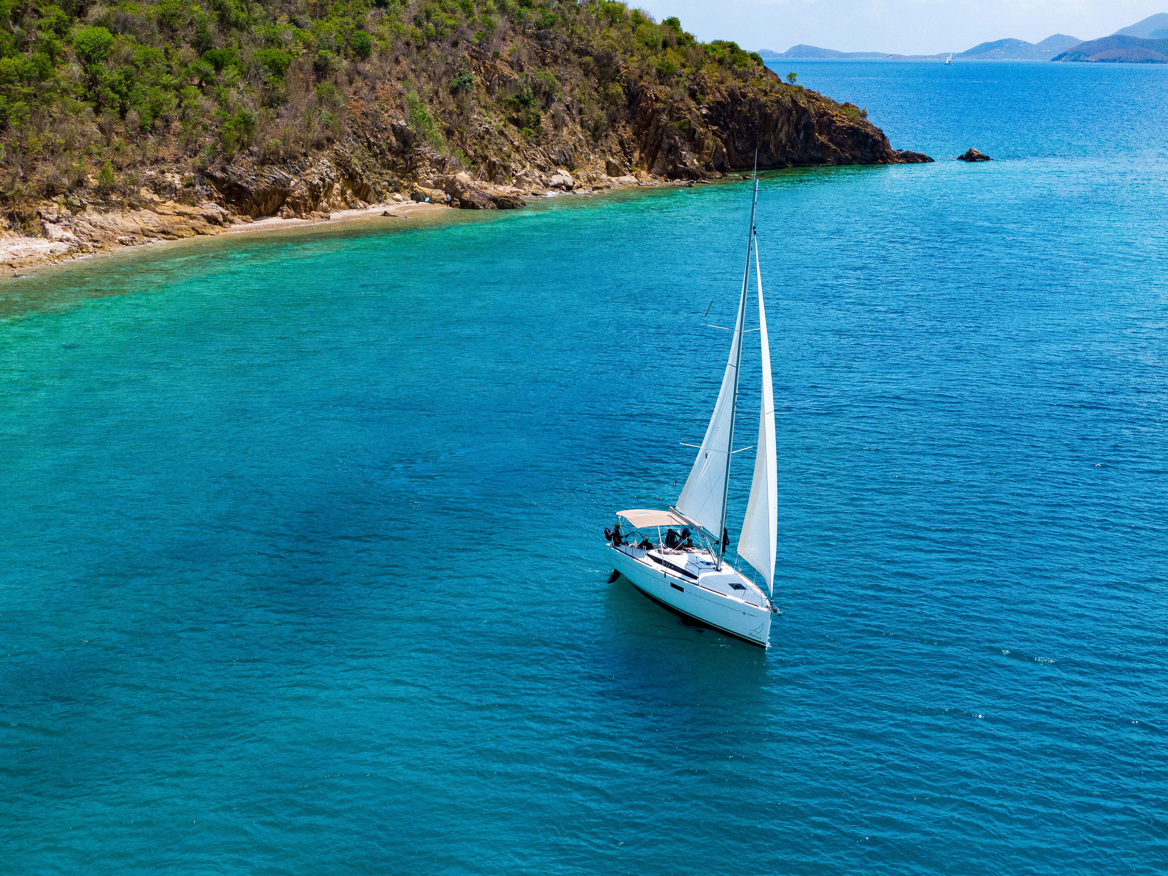 OFF THE CLOCK, a 2020 Sun Odyssey 349 available for charter in the British Virgin Islands.