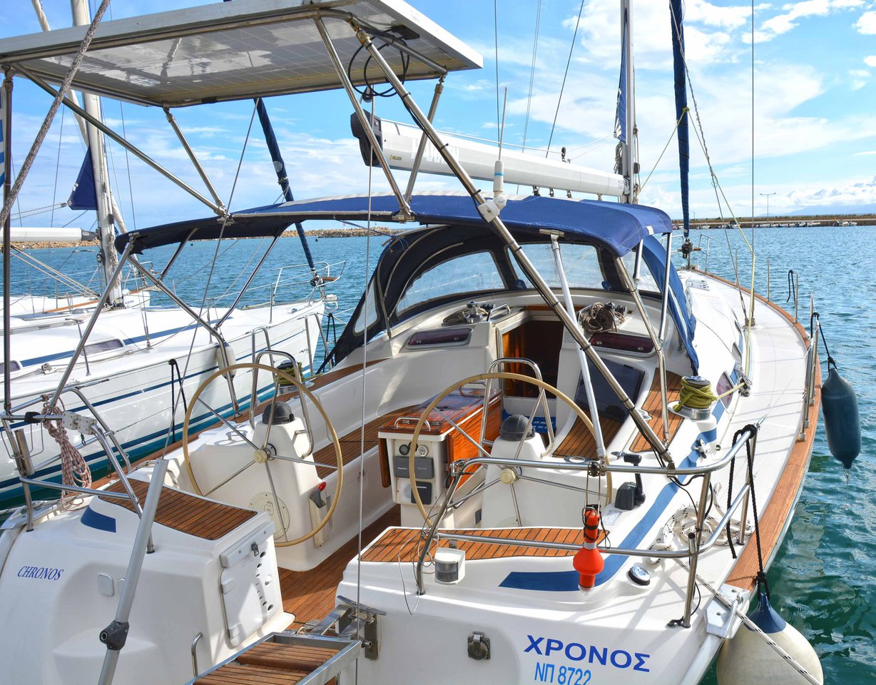 CHRONOS, a 2006 Bavaria 46 Cruiser available for charter in Greece.