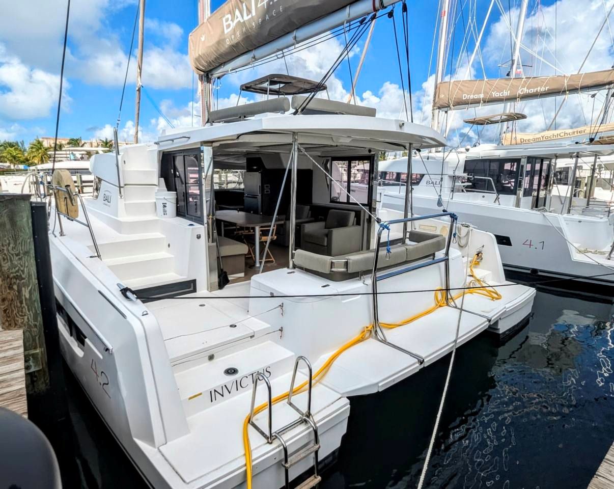 2021 Bali 4.2 'INVICTUS', available for bareboat charter in Exuma Bahamas