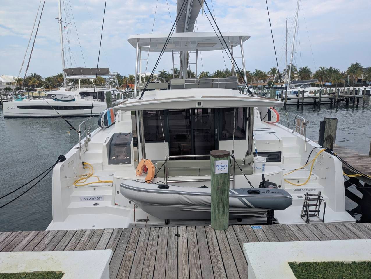 STAR VOYAGER, a 2025 Bali 4.6 available for charter in the Exuma Bahamas.