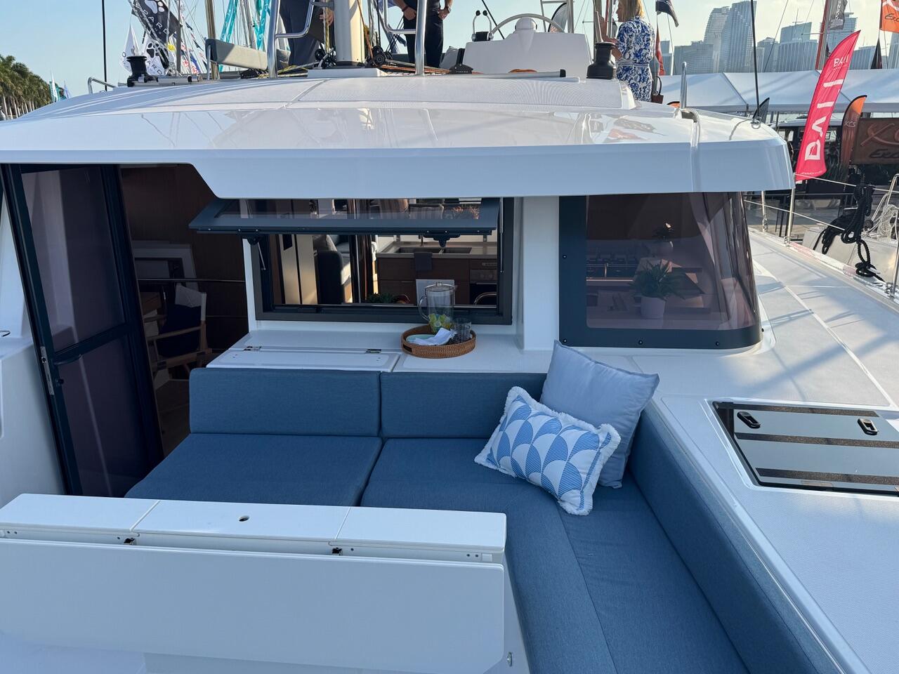 ROSA REGALE, a 2025 Bali 4.6 available for charter in the Abaco Bahamas.