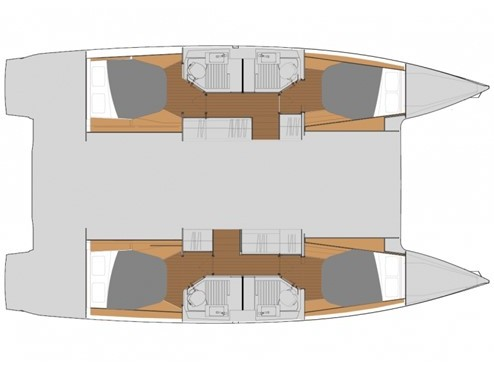 Layout for SEASEA, a 2020 Fountaine Pajot Astrea 42