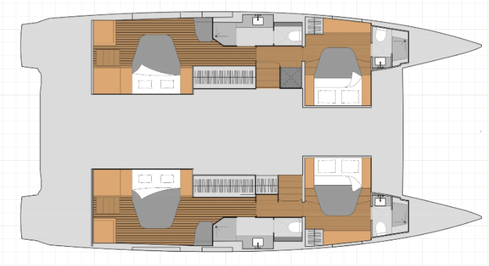 Layout for LAST MANGO, a 2026 Fountaine Pajot Aura 51