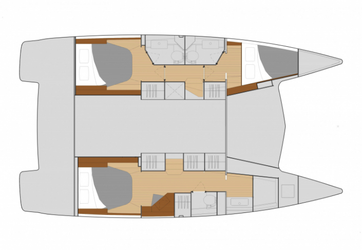Layout for DELLIS RAE, a 2022 Fountaine Pajot Isla 40