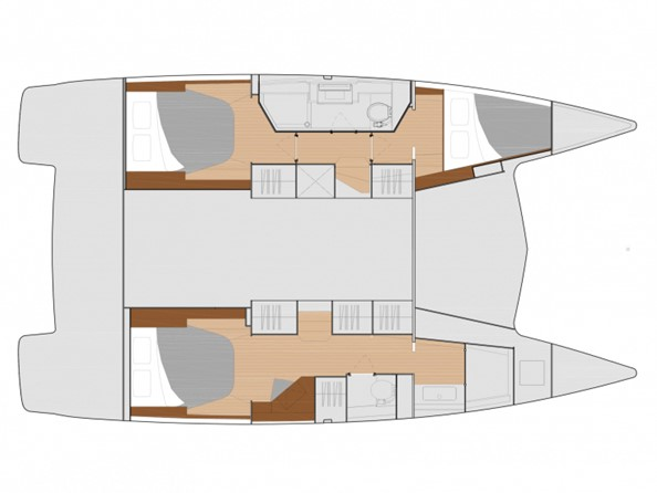 Layout for HOPPY CHOPPY, a 2022 Fountaine Pajot Isla 40