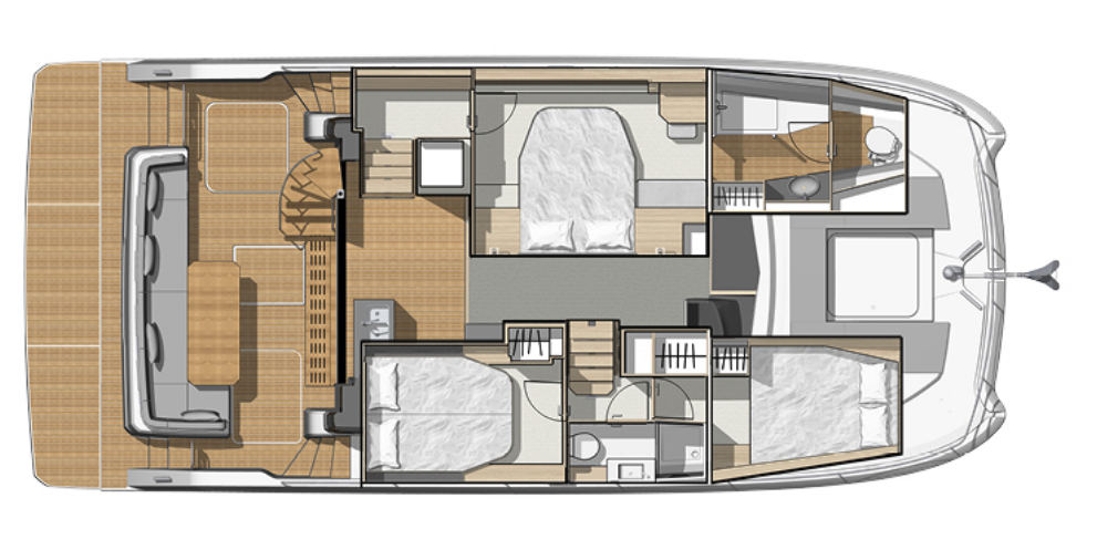 Layout for RED LYON, a 2022 Fountaine Pajot MY5