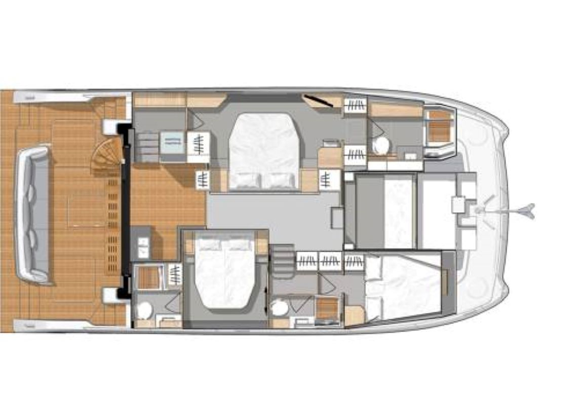 Layout for MONA LISA, a 2024 Fountaine Pajot MY6